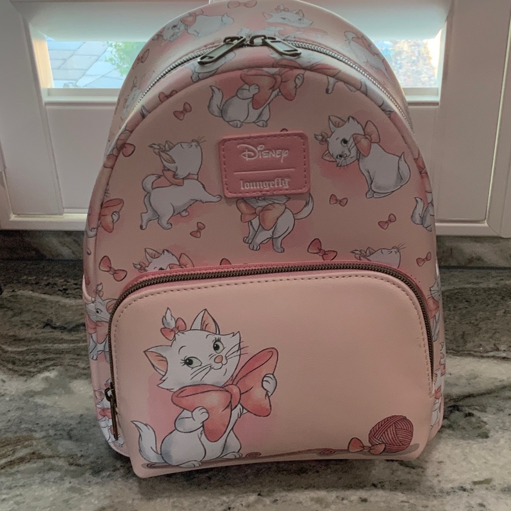 Loungefly Pink Disney Cat Kids Backpack
